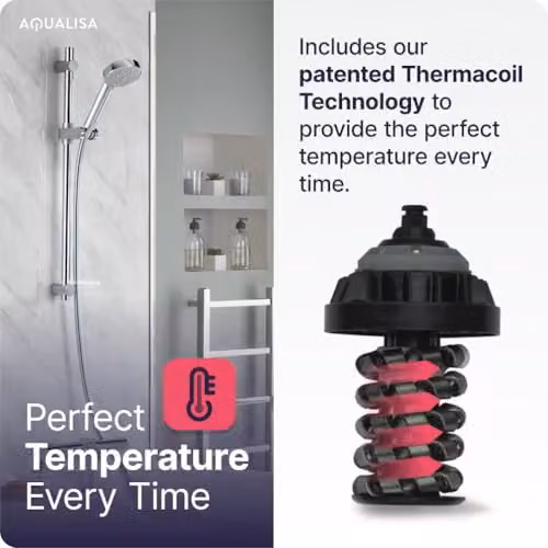 Aqualisa Midas 100 Single Outlet Thermostatic Shower Mixer in Chrome – 2