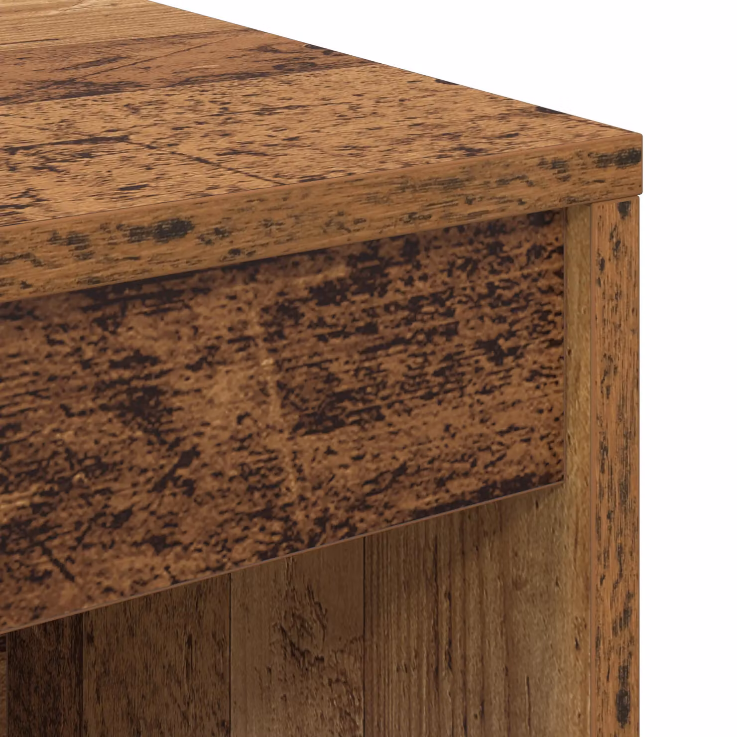 Berkfield Home Rustic Writing Desk in Brown with Small Storage – 3