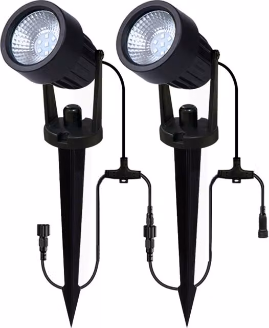 Litecraft Sitka LED Outdoor Garden Spike Light Kit in Black