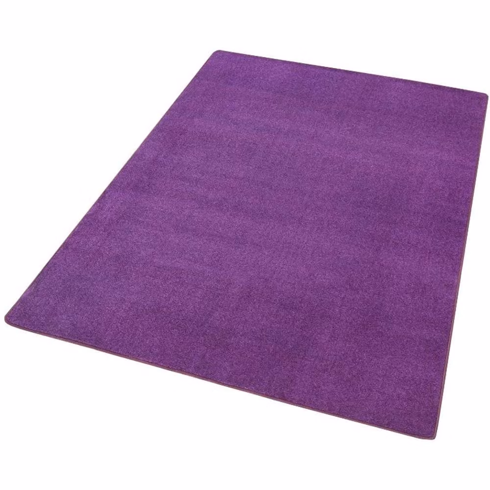 THE RUGS Uni Colours Modern Plain Purple Polypropylene Area Rug, W: 160 cm, L: 240 cm – 3