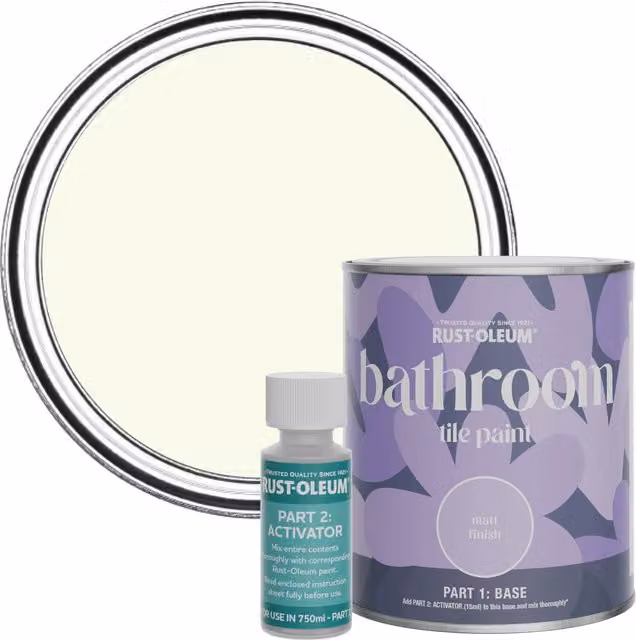 Rust-Oleum Bathroom Tile Paint in Matt Finish, 0.75 l