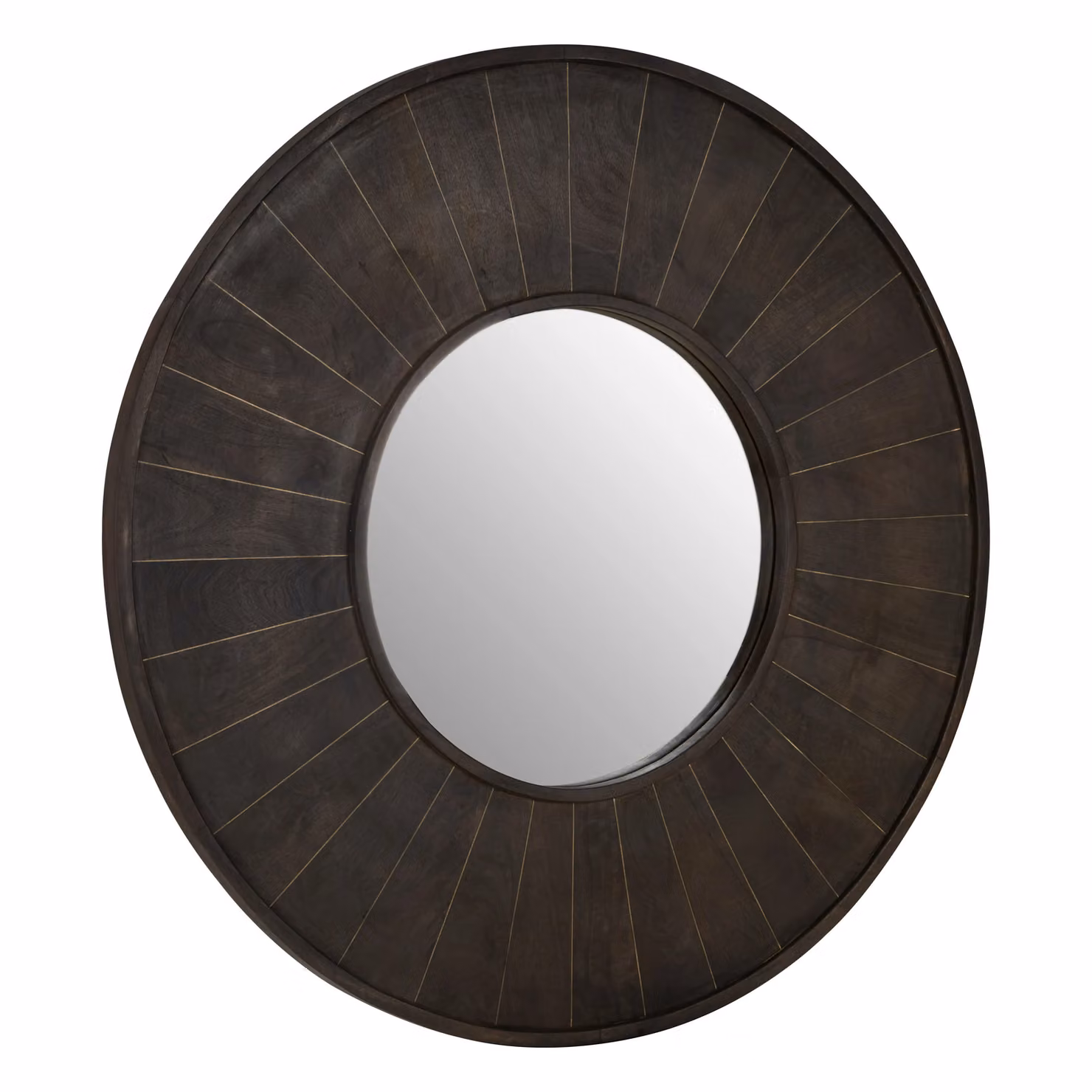 Fifty Five South Orsina Sagor Round Wall Mirror in Grey and Brown – 2