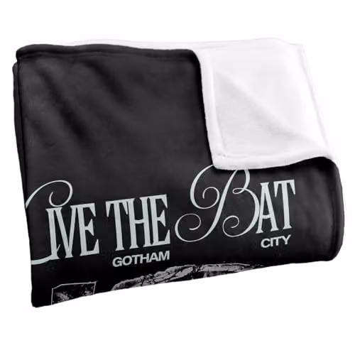 Warner Bros. Batman Grunge Logos Super Soft Fleece Throw Blanket, Multicolour, W: 91.44 cm, L: 147 cm – 2