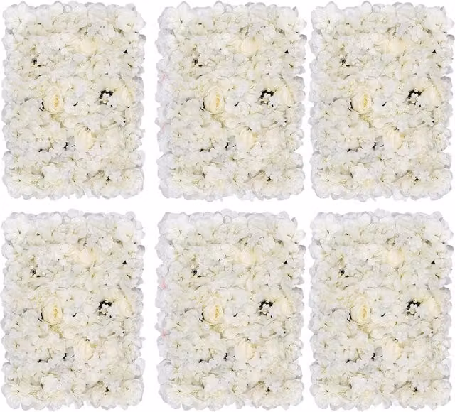 Trimming Shop White Artificial Floral Wall Panels with Berries