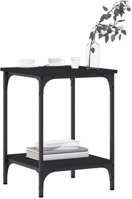 Berkfield Home Decorative Black Square Coffee Table, W/D/H: 40 x 40 x 55 cm – 1