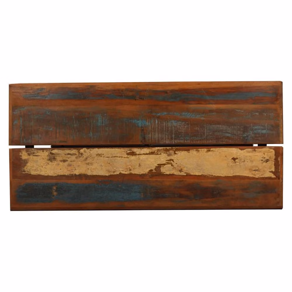 Berkfield Home Industrial Bar Table in Brown Solid Reclaimed Wood W/D/H: 150 x 70 x 107 cm – 5