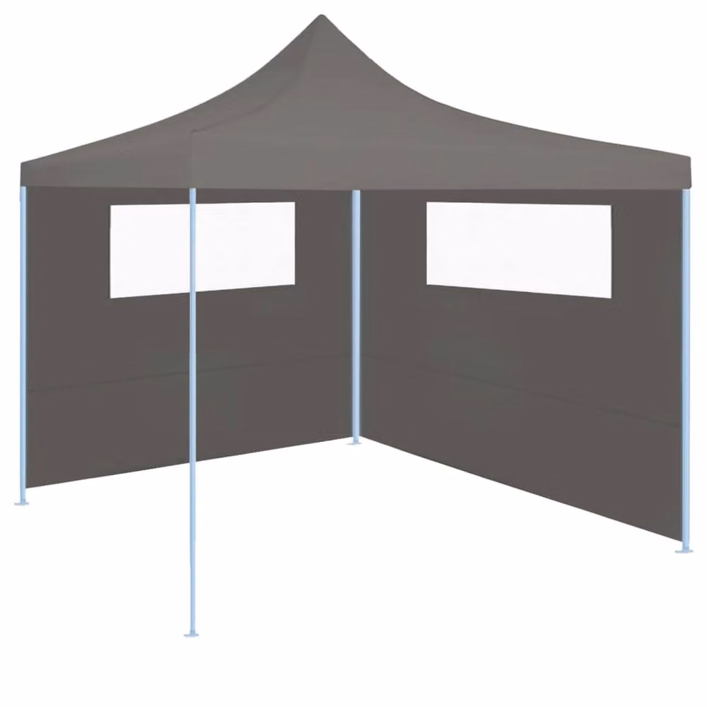 Berkfield Home Gazebo Sidewall with Windows, Anthracite and Black, W: 600 cm, D: 200 cm – 2