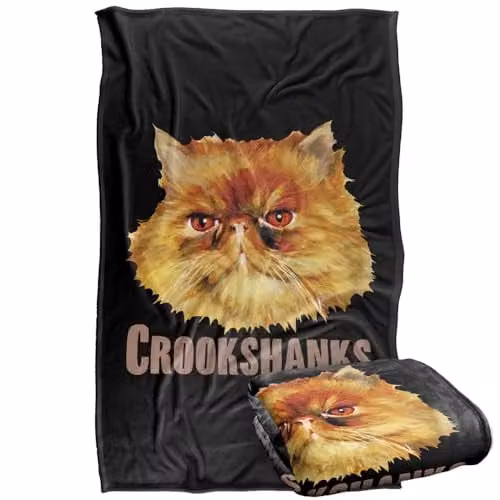 LOGOVISION Harry Potter Crookshanks Super Soft Fleece Throw Blanket, Multicolour, W: 91.44 cm x L: 147 cm – 1