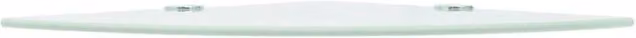 Berkfield Home Durable Wall Mounted Corner Shelf with White Glass and Chrome Supports W/D/H: 35 x 35 x 15 cm