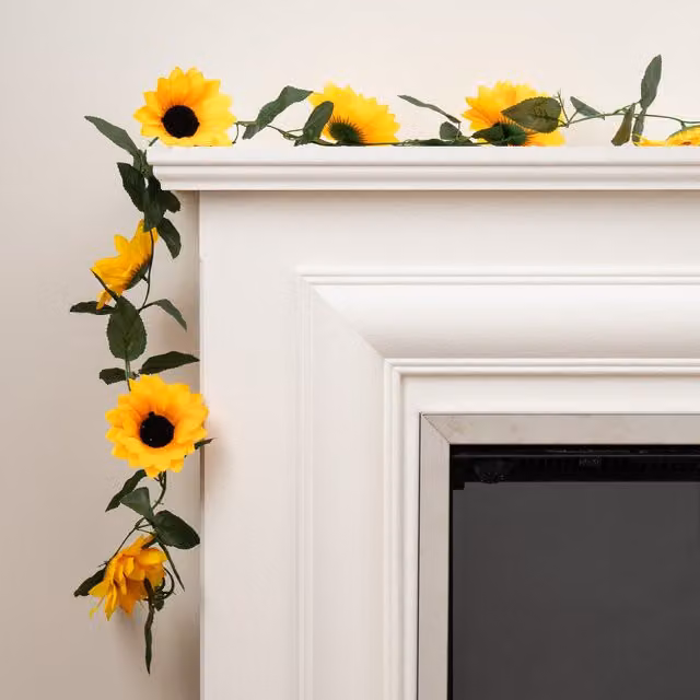 Scottish Everlastings Ltd 230cm Sunflower Garland Pack of 2 in Yellow – 1