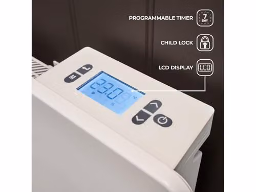 Adam Fires & Fireplaces Solis 1500W White Ceramic Core Electric Radiator – 4