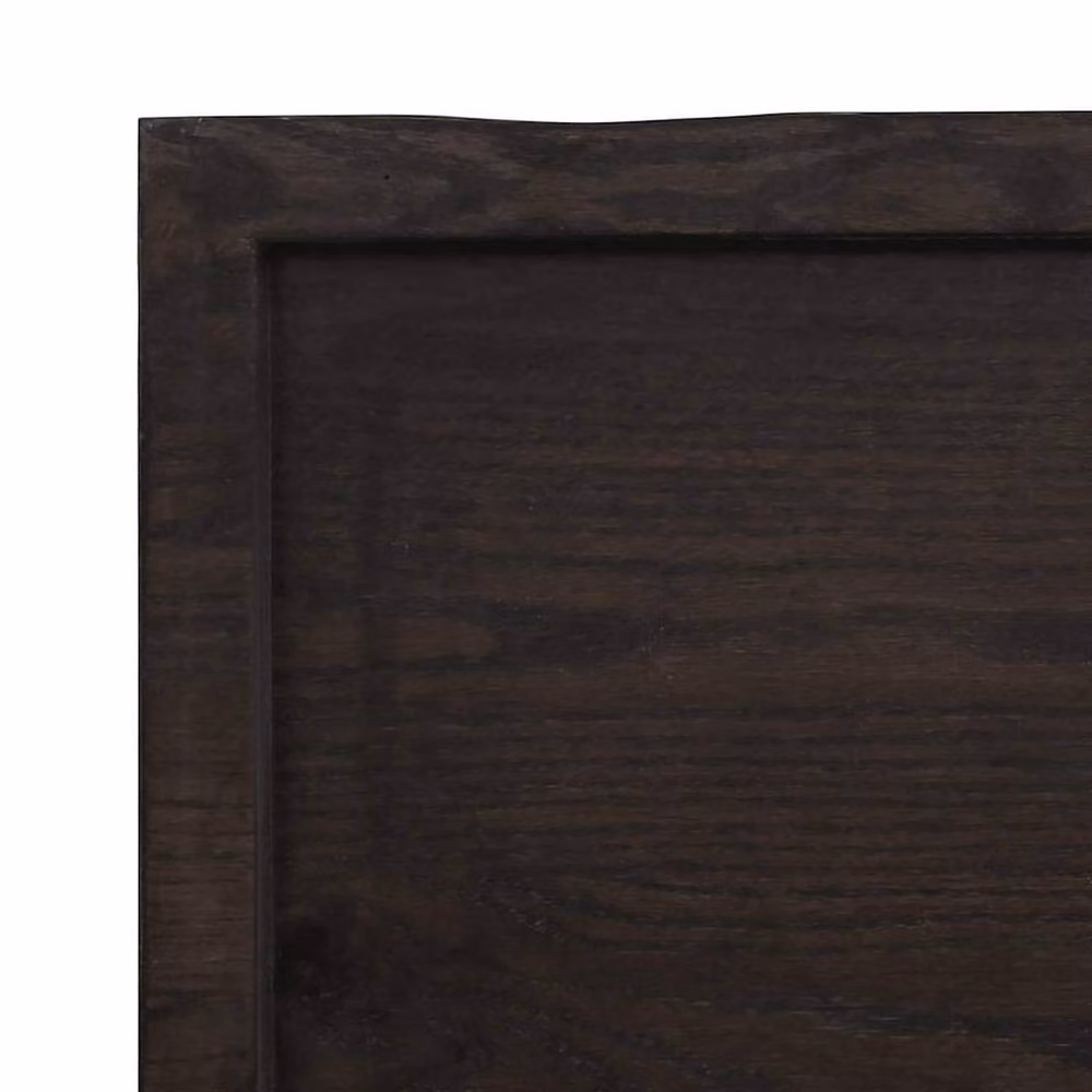Berkfield Home Charcoal Oak Table Top, W/D/H: 180 x 50 x 2-6 cm, Dark Grey – 4