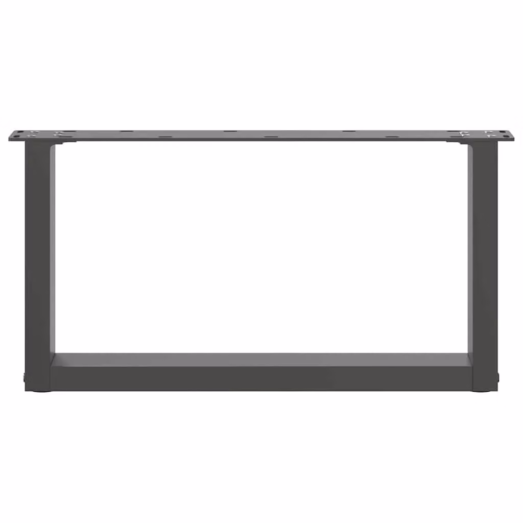 Berkfield Home U-Shaped Steel Coffee Table Legs, 2 Pieces, Anthracite Black, H: 60 cm, W: 31 cm – 3