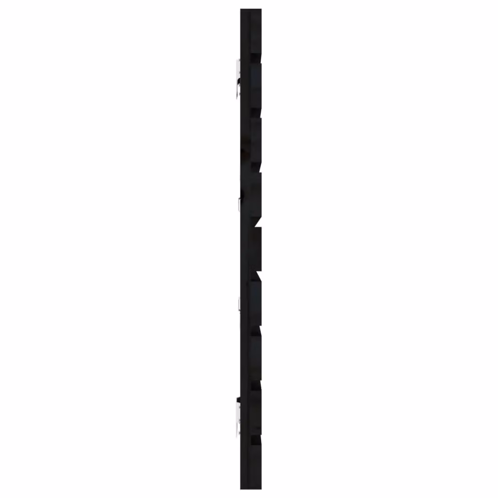 Berkfield Home Black Rustic Solid Pine Wall Mount Headboard W/D/H: 166 x 3 x 63 cm – 3