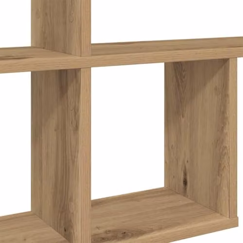 vidaXL Artisan Oak Wall Shelf, Brown, W: 100 cm, D: 18 cm, H: 53 cm – 3