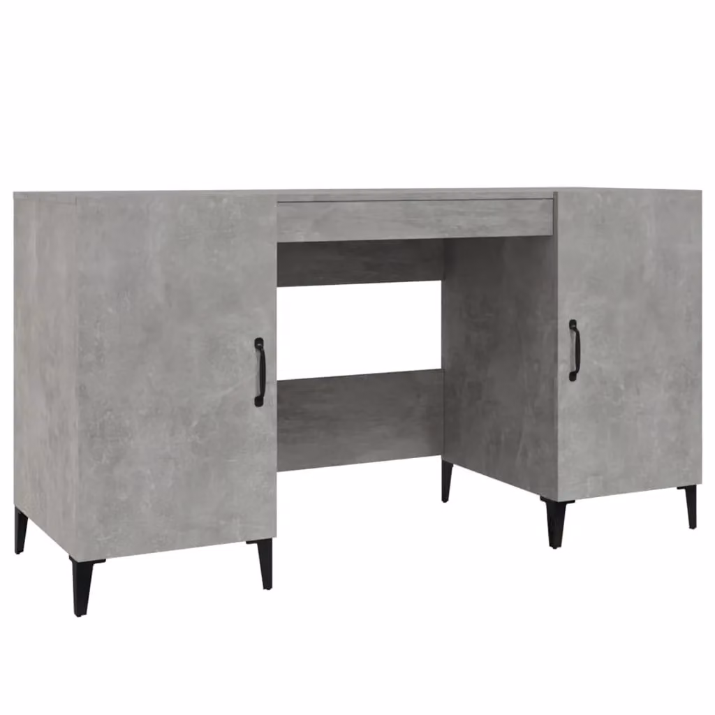 Berkfield Industrial Writing Desk in Grey, W/D/H: 140 x 50 x 75 cm – 2