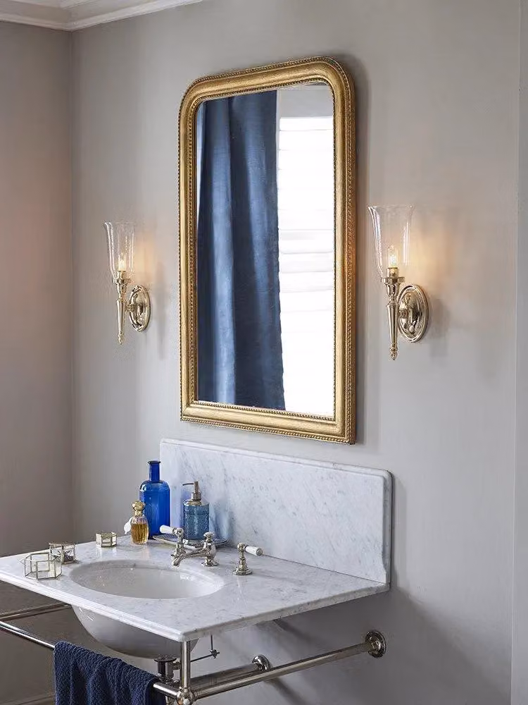 Netlighting Dryden Single Light Bathroom Wall Light in Polished Brass and Yellow Glass, IP44, G9 – 2