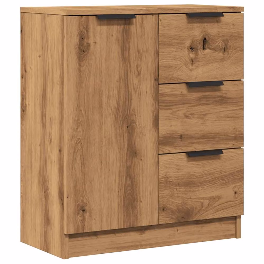 Berkfield Home Artisan Oak Sideboard in Brown, W/D/H: 60 x 30 x 70 cm – 3