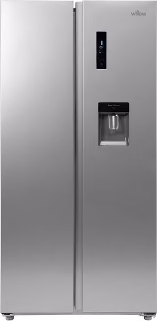 Willow WSBS84DS 430L American Style Side by Side Fridge Freezer with Total No Frost in Silver