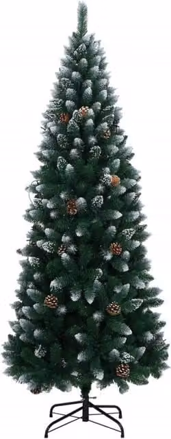 Berkfield Home Realistic Artificial Christmas Tree with 300 LEDs, Green, Height: 180 cm