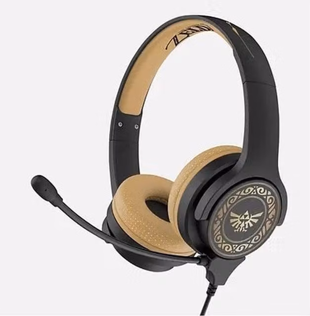 Nintendo The Legend of Zelda Wired Headphones - Black and Gold