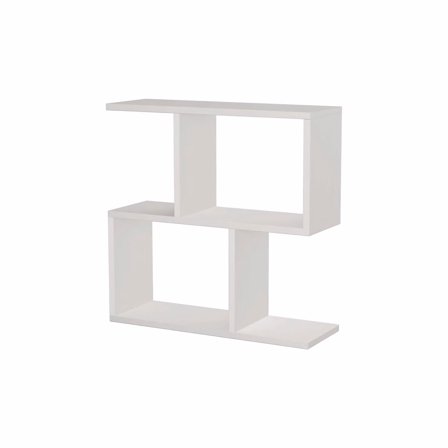 Decortie Homemania Modern 4-Compartment Side Table in White, W/D/H: 60 x 60 x 60 cm – 4
