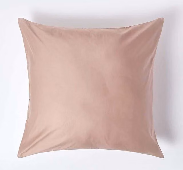 Homescapes Egyptian Cotton Pillowcase, 1000 Thread Count, Beige, 80 x 80 cm