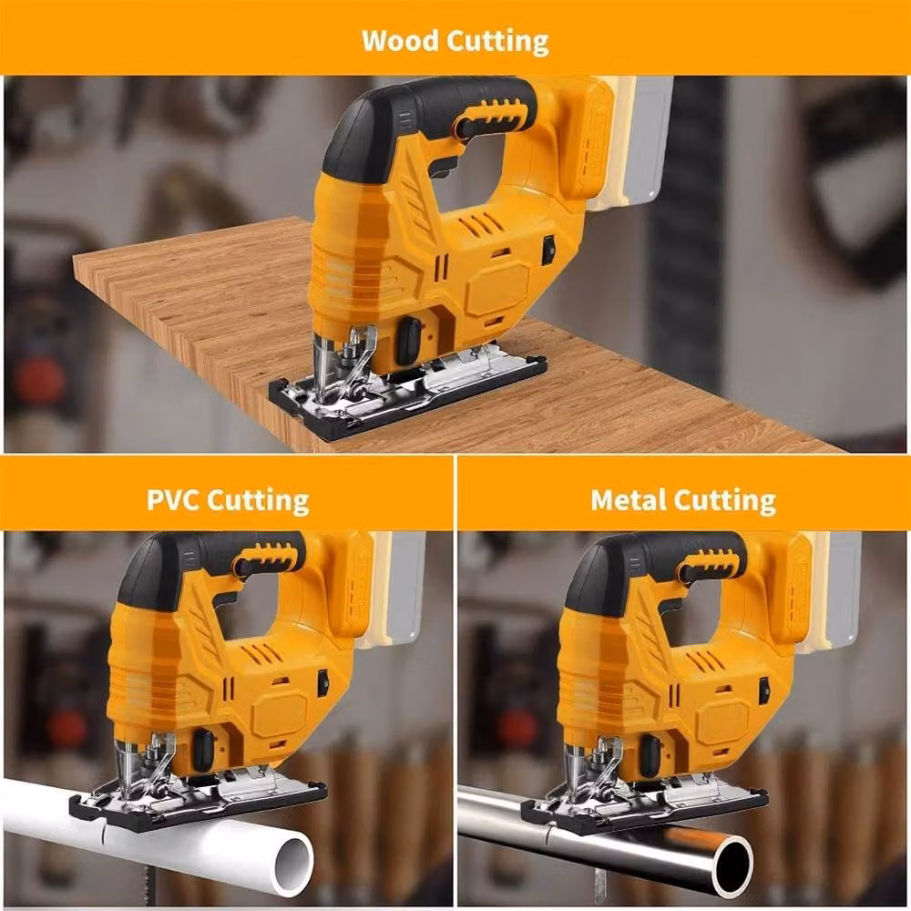 NESTLUNE Cordless Jig Saw with Blade for 18V 20V Batteries, Yellow – 4