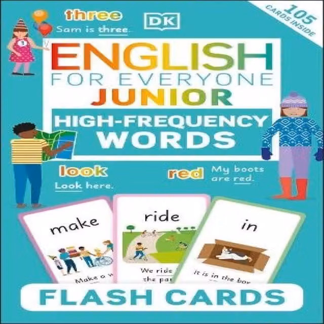 DK English for Everyone Junior High-Frequency Words Multicolour Flash Cards