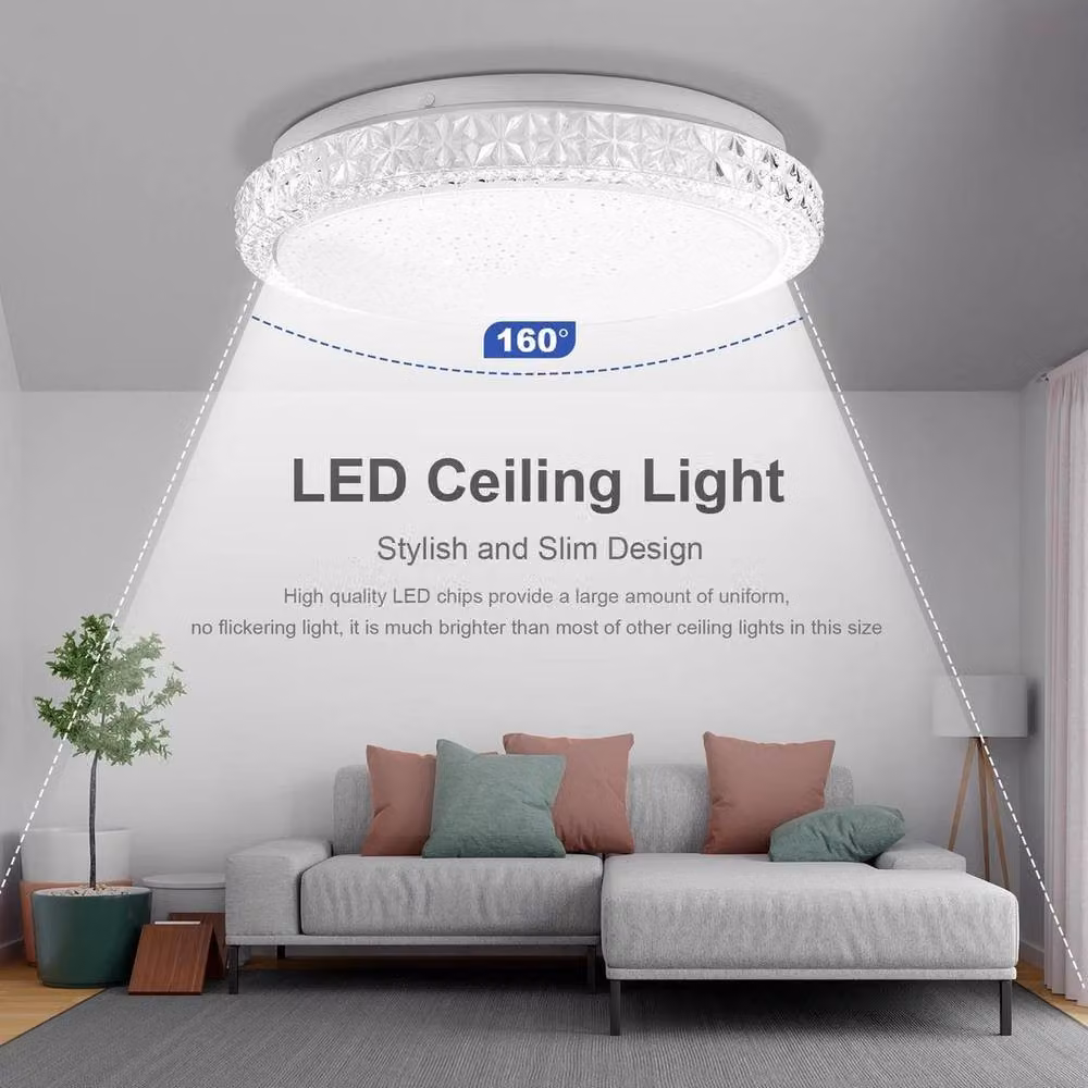 NESTLUNE 36W Round LED Ceiling Light Panel in White – 3
