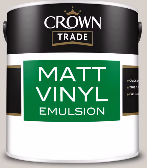 Crown Trade Dash Of Nutmeg Matt Vinyl Dispersion Paint, Multicolour, 2.5l