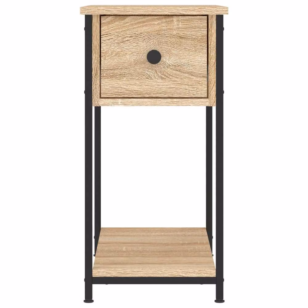 Berkfield Home Set of 2 Durable Bedside Cabinets in Sonoma Oak Brown, W/D/H: 30 x 60 x 60 cm – 2