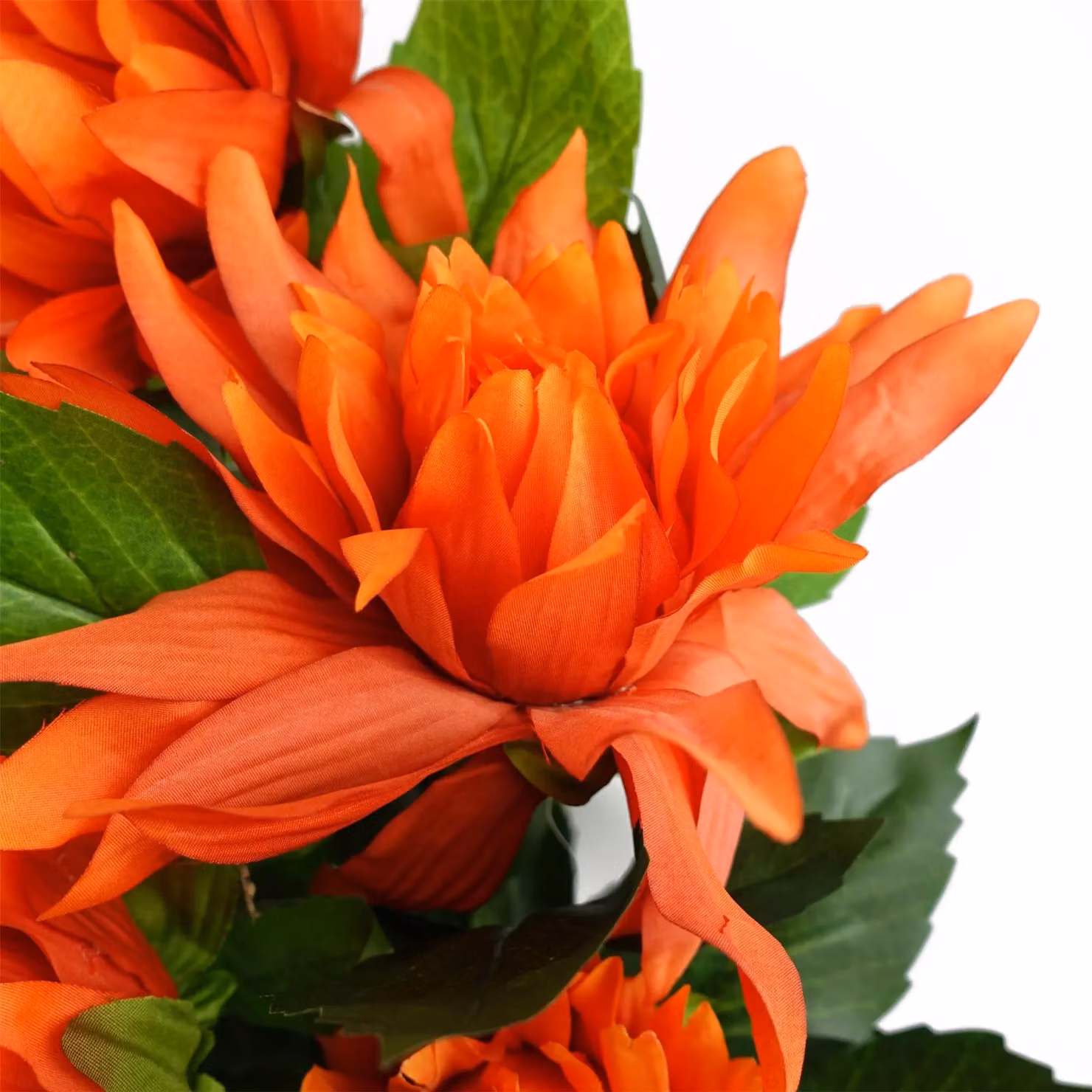 Leaf Design UK Red Dahlia Pinnata Artificial Potted Plant, Height: 55 cm – 4