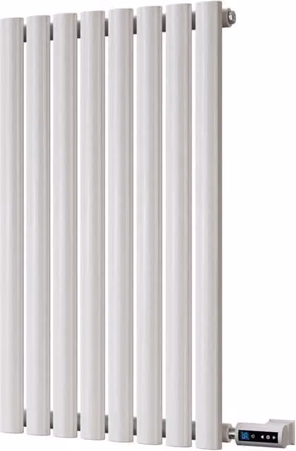 Omeara White Horizontal Single Panel Thermostatic WIFI Electric Radiator