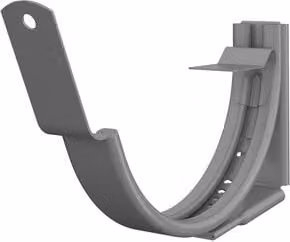 Lindab Adjustable Fascia Bracket for 100mm Half Round Gutters in Anthracite Metallic Steel