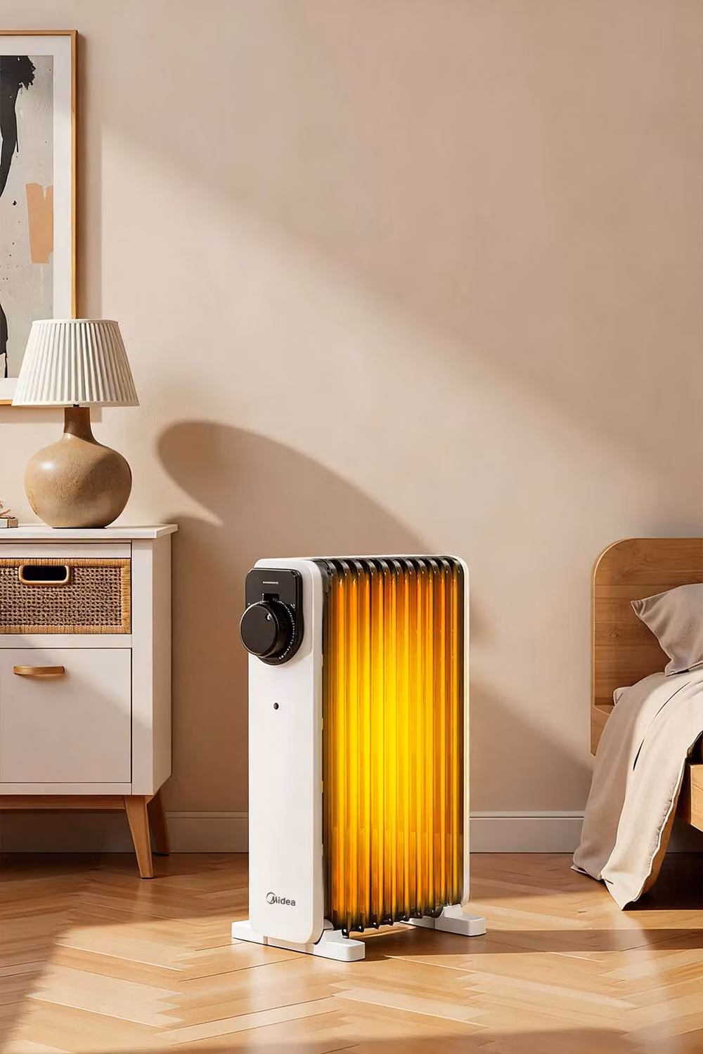 Midea 11-Fin 2.3kW Oil-Filled Electric Radiator with Overheat and Tip-Over Protection – 2