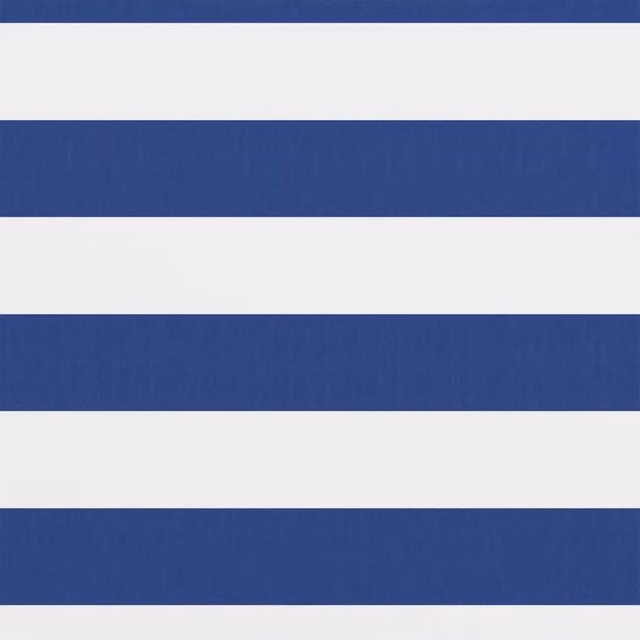 Berkfield Home Opaque Balcony Cover in White and Blue Oxford Fabric, W/H: 75 x 400 cm – 1
