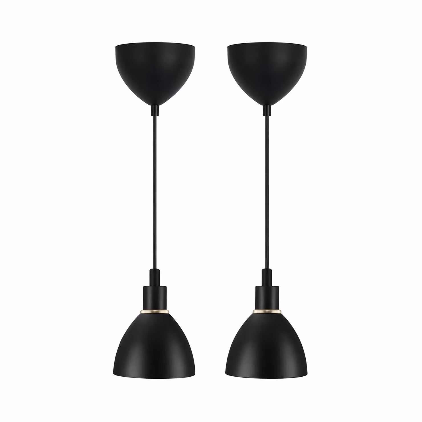Nordlux Ray Black Metal Pendant Light with E14 Bulb Socket – 2