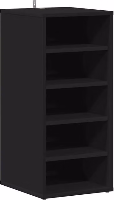 Berkfield Home Classic Shoe Cabinet in Black, W/D/H: 31.5 x 35 x 70 cm