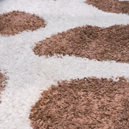 THE RUGS Soft Shaggy Area Rug in Terra Animal Print, W: 80 cm, L: 300 cm – 3