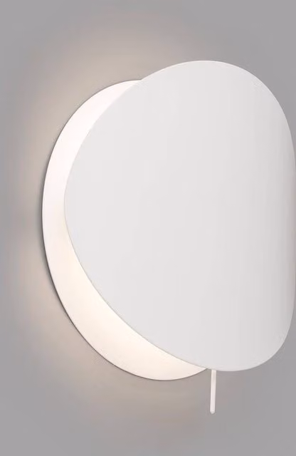 Faro Ovo Adjustable Modern Oval Indoor Wall Light, White