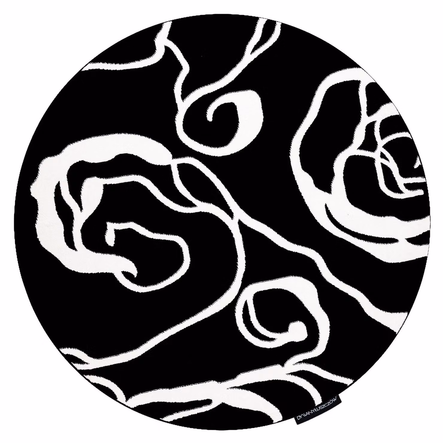 RugsX Hampton Geometric Round Rug in Black, Diameter: 160 cm – 3