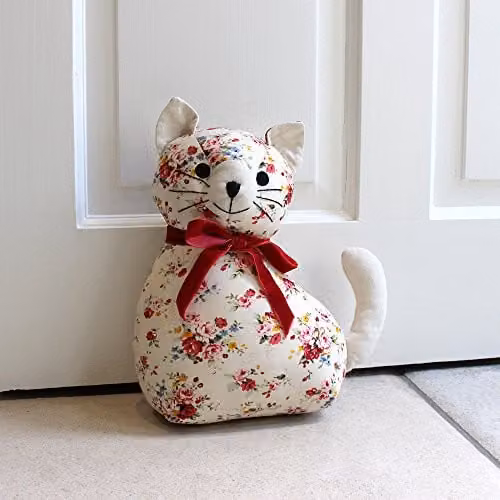 Riva Home Floral Tabletop Doorstop, White and Multicolour – 2