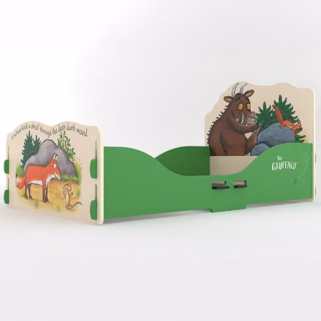 Kidsaw Ltd Gruffalo Childrens Toddler Bed Frame, Multicolour, W: 70 cm, L: 140 cm