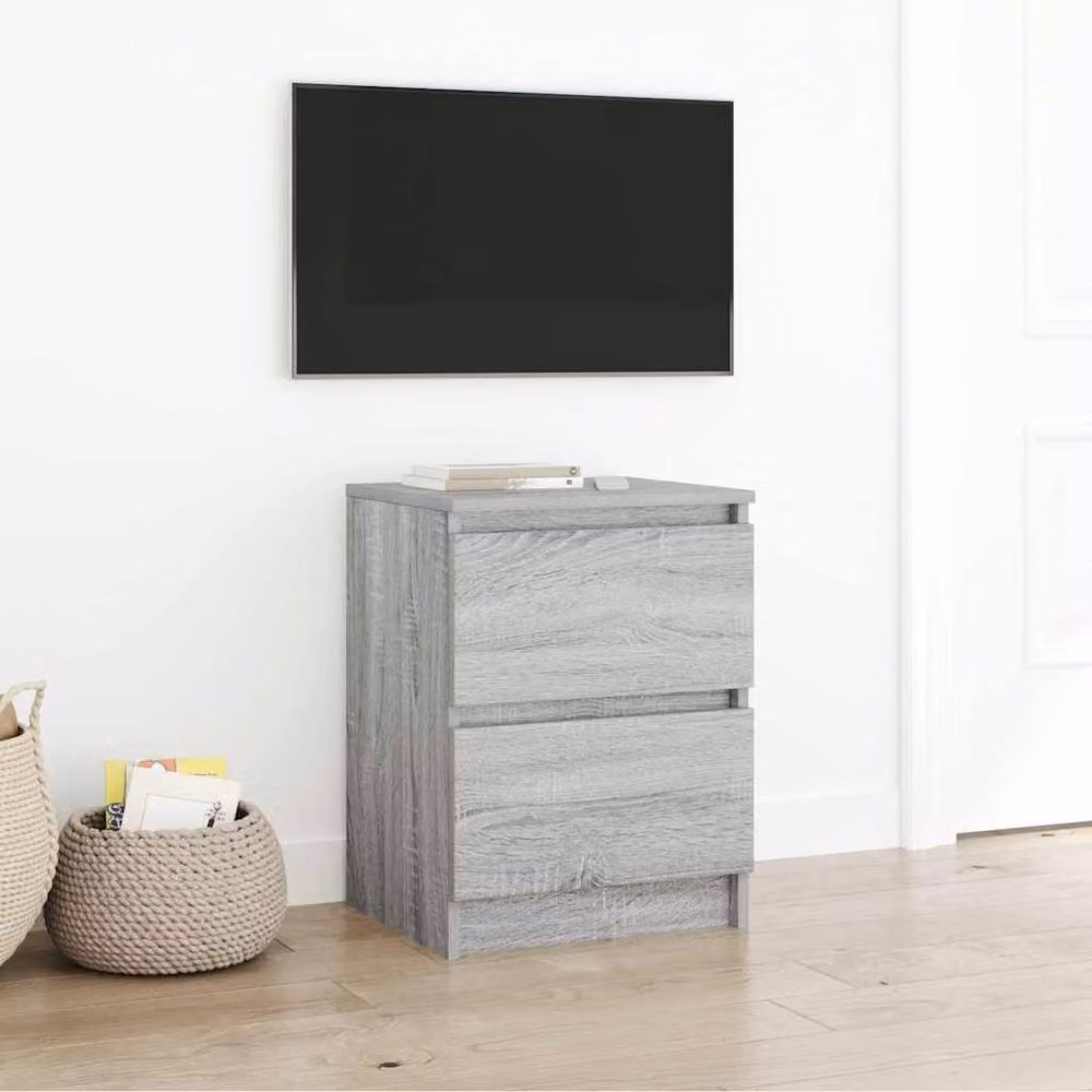 Berkfield Home Grey Sonoma TV Cabinet in Engineered Wood W/D/H: 40 x 35 x 54 cm – 2