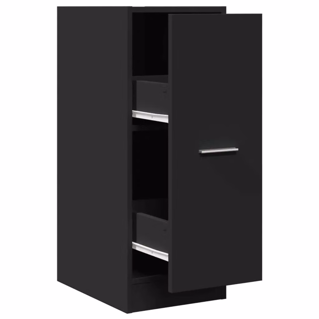 Berkfield Home Apothecary Cabinet in Black, W: 30 cm, D: 41 cm, H: 77.5 cm – 2