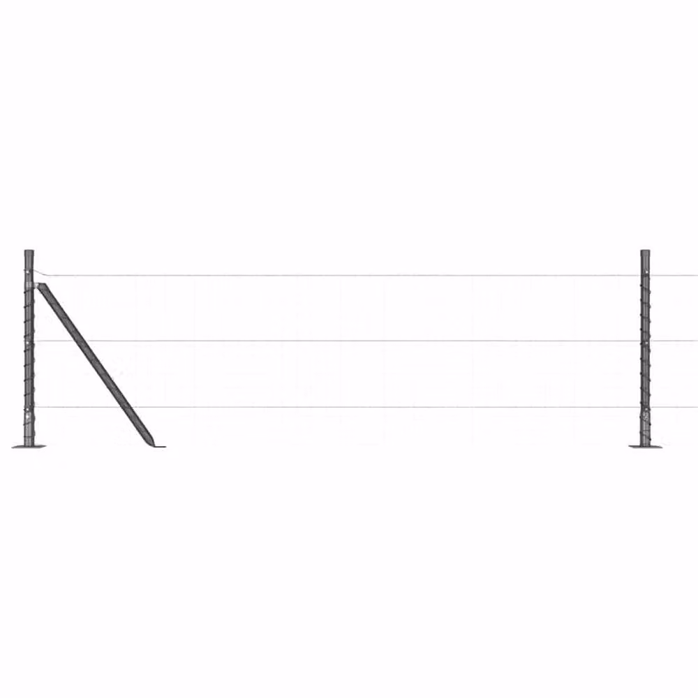 vidaXL Set of 52 Grey Concrete Square Fence Posts, W/D/H: 3.2 x 3.2 x 50 cm – 2