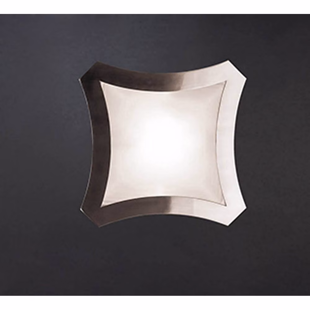 Netlighting Alaska 3 Light Ceiling and Wall Lamp in Satin Nickel and Grey – 2