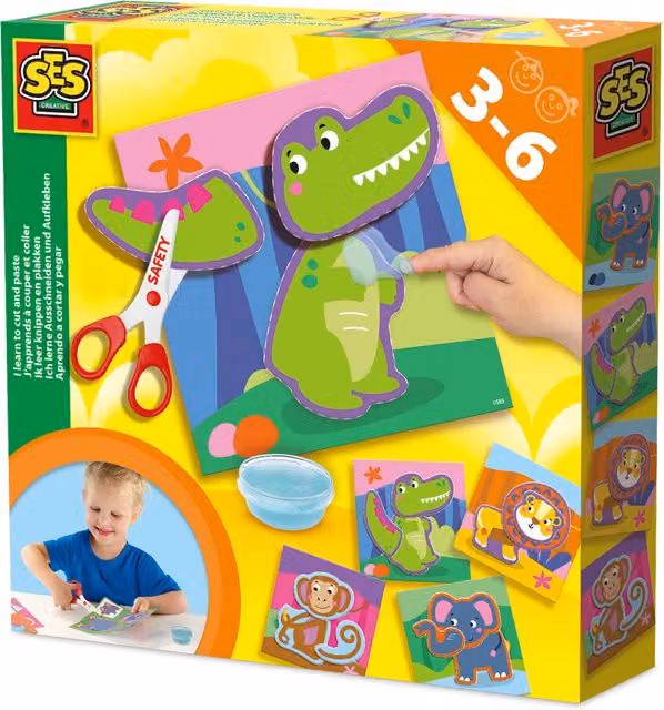SES Creative I Learn to Cut and Paste Multicolour Paper Craft Set
