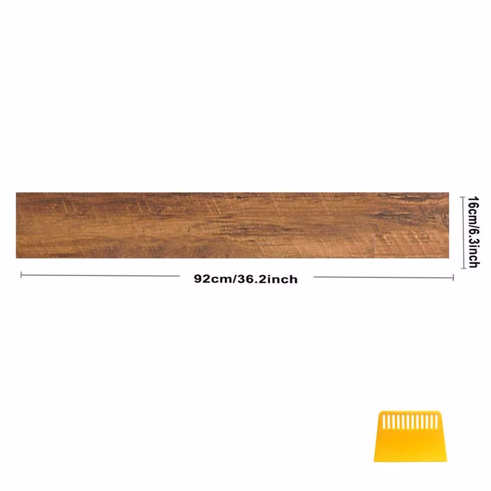 EONLION Self Adhesive Wood Effect Vinyl Floor Plank Tiles, Brown, 5m2 – 2